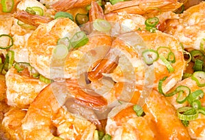 Shrimp with Chili Sauce and Scallion