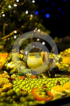 Shrimp cocktail and appetizers