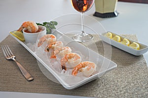 Shrimp Cocktail in Ice