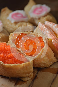 Shrimp Crab Roe sushi
