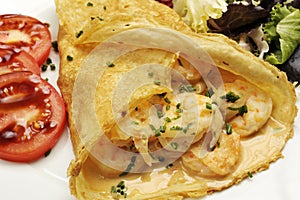 Shrimp crepe