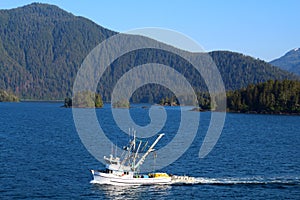 Shrimp cutter in Sitka Sound, Alaska, United States