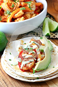 Shrimp Fajitas