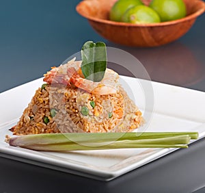 Shrimp Fried Rice Pyramid