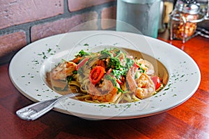 Shrimp Gamberoni Aglio e Olio