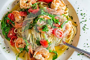 Shrimp Gamberoni Aglio e Olio