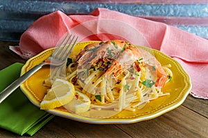 Shrimp Gamberoni Aglio e Olio