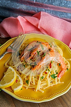 Shrimp Gamberoni Aglio e Olio