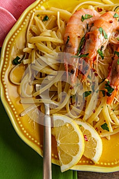 Shrimp Gamberoni Aglio e Olio