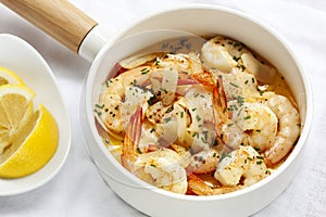 Shrimp with Garlic Lemon and Chives