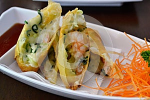 shrimp harumaki