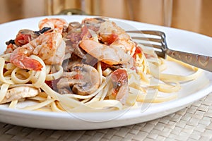 Shrimp Pasta Dish