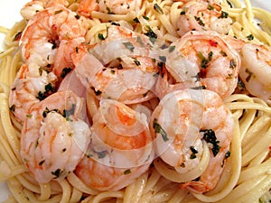 Shrimp Scampi With Linguini