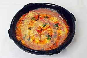 Shrimp soup or moqueca de camarÃÂ£o photo