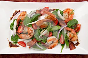 Shrimp and Spinach Salad