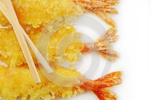 Shrimp Tempura and Chopsticks