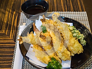 Shrimp tempura and vegetable fries