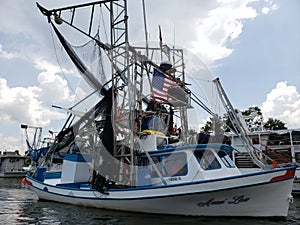 Shrimping boat Louisiana delta