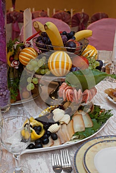 Shrimps plate appetizer