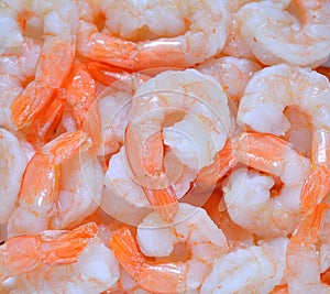 Shrimps,prawns isolated on white background