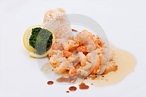 Shrimps and rice