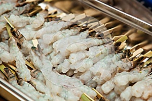Shrimps on the spit