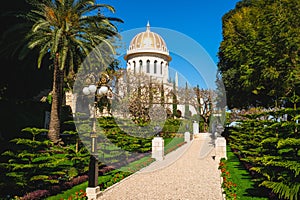 Shrine of the bab at Hanging Gardens photo