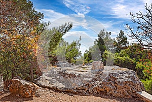 The shrine of Cybele at Daskalopetra in Chios, Greece photo