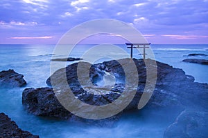 Shrine Gate at daybreak photo