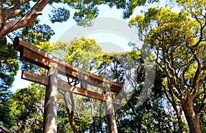 Shrine Gate in Tokyo Japan