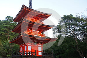 The shrine for girls in Kyoto near Kiyomizu-dera