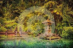 Shrine at Gunung Kawi Sebatu in Bali, Indonesia