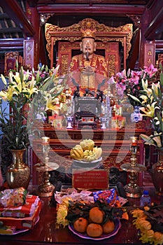 Shrine at Hoa Lu Temples of the Dinh and Lee Dynasties near Ninh Binh in Vietnam, Asia