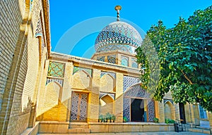 The shrine at Nasir Ol-Molk mosque, Shiraz, Iran photo