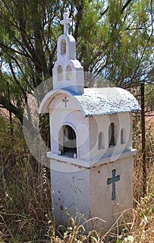 Shrine on Nature Reserve at Skala Kalloni Lesvos Greece