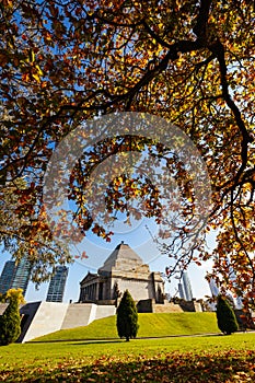 Shrine of Remembrance in Melbourne Australia