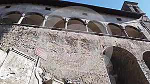 The shrine of St. Patrick San Patrizio, Colzate, Bergamo, Italy. A perched medieval site