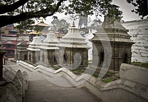 Shrines in Pashupatinath temple, Kathmandu