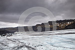 The shrinking glacier in Iceland