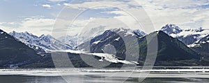 Shrinking Glacier in Yakutat Bay in Alaska in June 2019