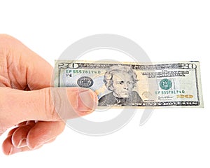 Shrinking twenty dollar