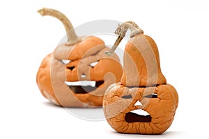 Shriveled pumpkins photo