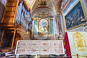 Shroud Turin Sudarium Basilica Saint Mary Angels and Martyrs Rome Italy photo