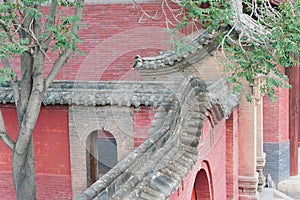 Shuanglin Temple in Pingyao, Shanxi, China. It is part of UNESCO World Heritage Site - Ancient City of Ping Yao.