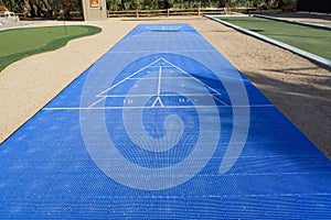 Shuffle board court