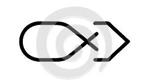 Shuffle Icon, Random Playback Control, vector design Generative AI