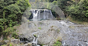Shuhaipubu waterfall in primeval forest, adobe rgb