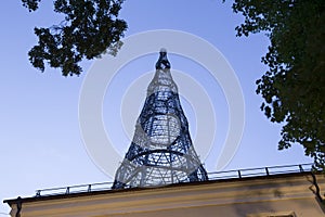 Shukhov radio tower Shabolovka tower - is a broadcasting tower in Moscow designed by Vladimir Shukhov. Russia