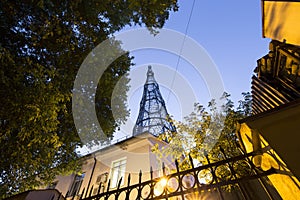 Shukhov radio tower Shabolovka tower - is a broadcasting tower in Moscow designed by Vladimir Shukhov. Russia