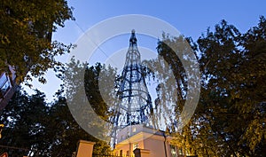 Shukhov radio tower Shabolovka tower - is a broadcasting tower in Moscow designed by Vladimir Shukhov. Russia